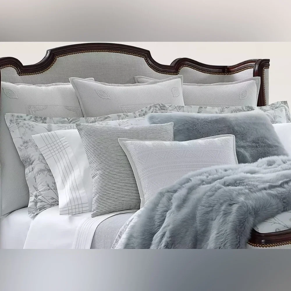 $215 NEW RALPH LAUREN HOME THROW PILLOW WOVEN ON BOTH SIDES 15 X 20 BED SOFA…